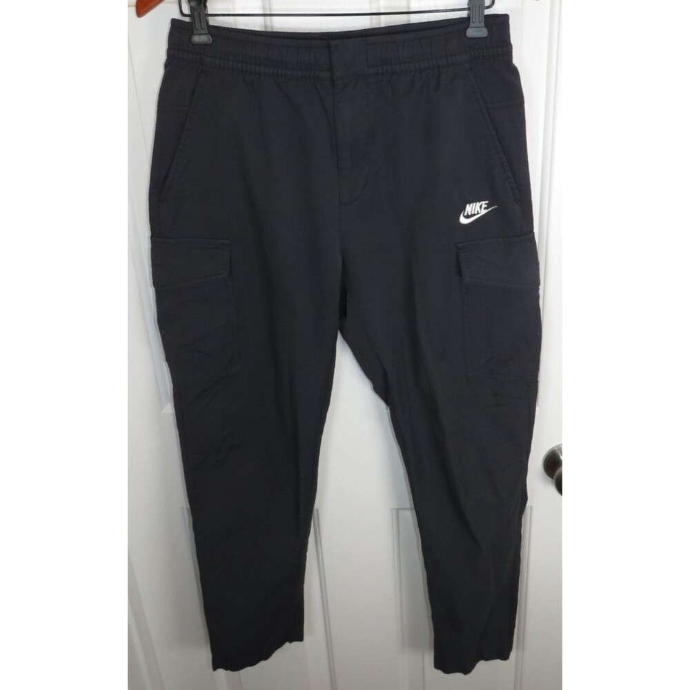 NIKE Unlined Utility Cargo Jogger Pants Mens Size Medium Black DD5207-010